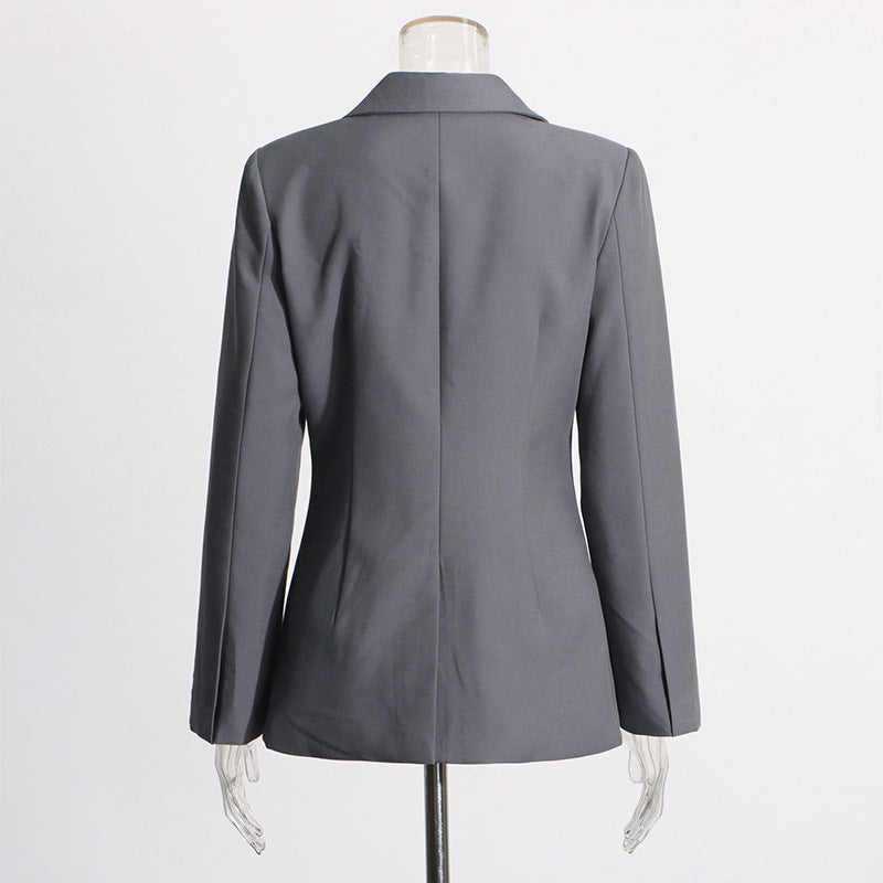 Women’s V-Neck Lace-Up Blazer
