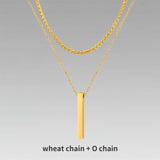 Jewelry Men Boy Gift Chain Crystal Necklace