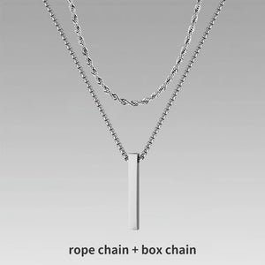 Jewelry Men Boy Gift Chain Crystal Necklace