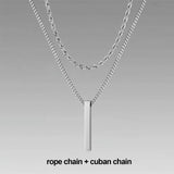 Jewelry Men Boy Gift Chain Crystal Necklace