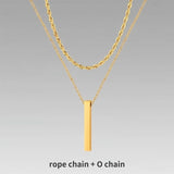 Jewelry Men Boy Gift Chain Crystal Necklace